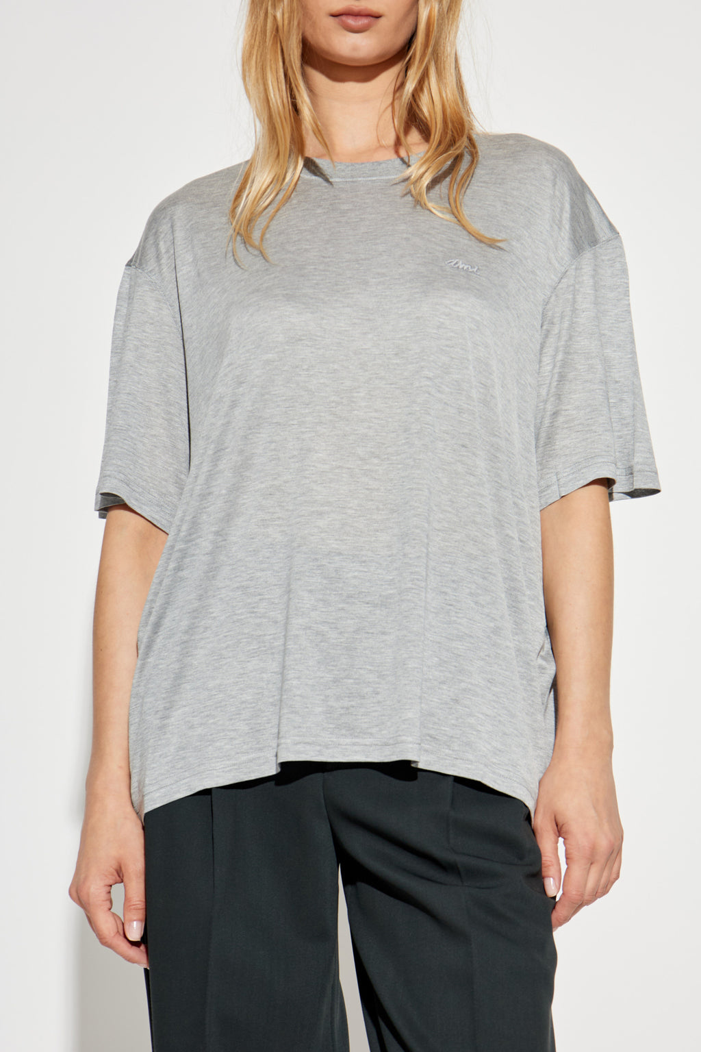 Ami Alexandre Mattiussi Grey T-shirt With Logo