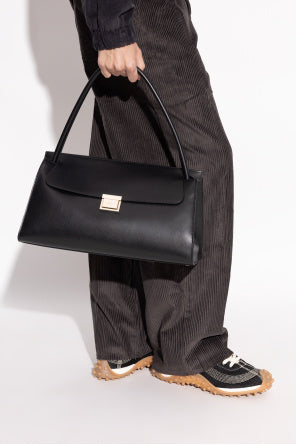Ami Alexandre Mattiussi Black Leather Shoulder Bag
