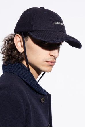 Jacquemus Black Baseball Cap