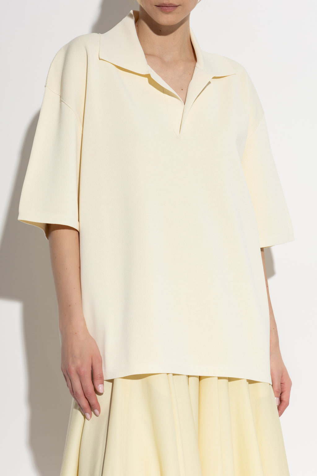 Ami Alexandre Mattiussi Beige Short Sleeve Polo