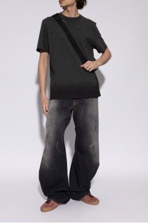 Golden Goose Red ‘Super-Star Double Quarter With S’ Sports Shoes