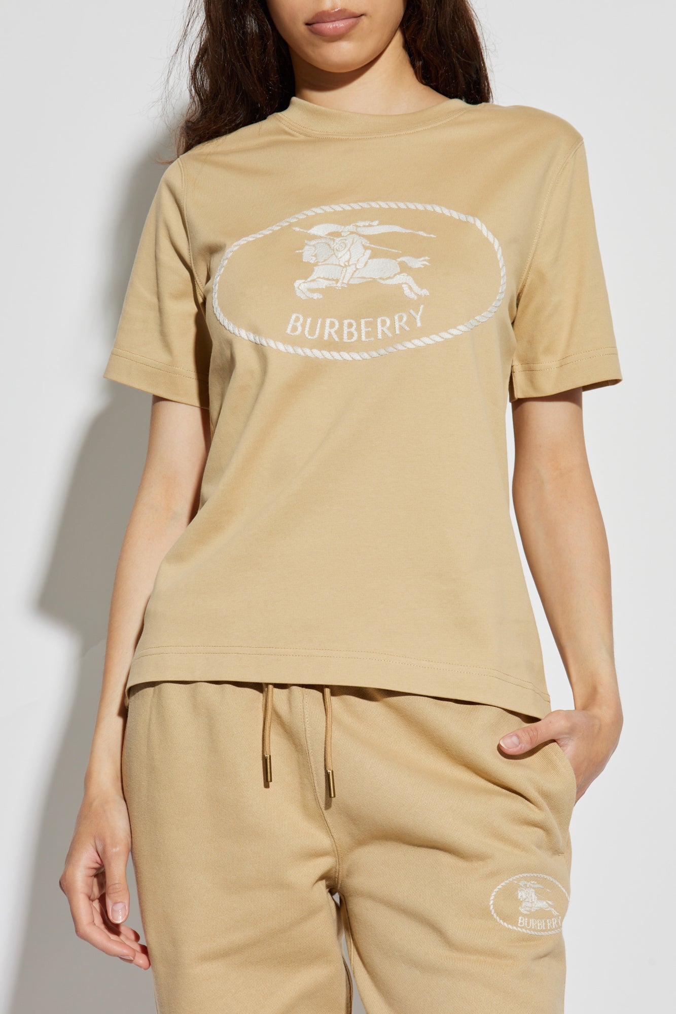 Burberry Beige T-shirt With Logo