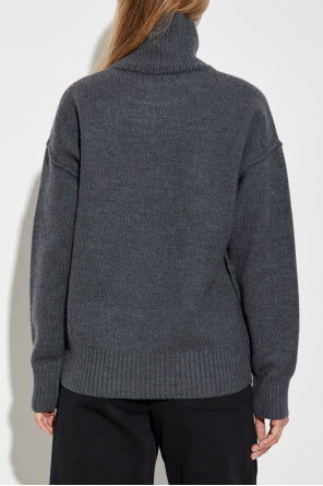 Ami Alexandre Mattiussi Grey Wool Turtleneck