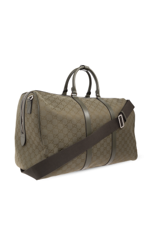 Gucci Green Carry-On Bag With 'GG' Pattern