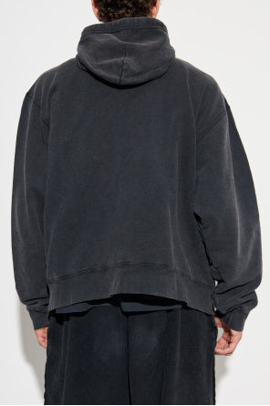 Balenciaga Black Sweatshirt With Printed Logo