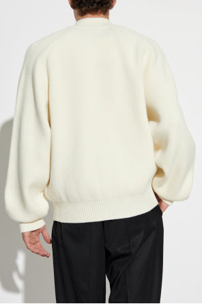 Jacquemus Cream Wool Cardigan ‘Pallone’