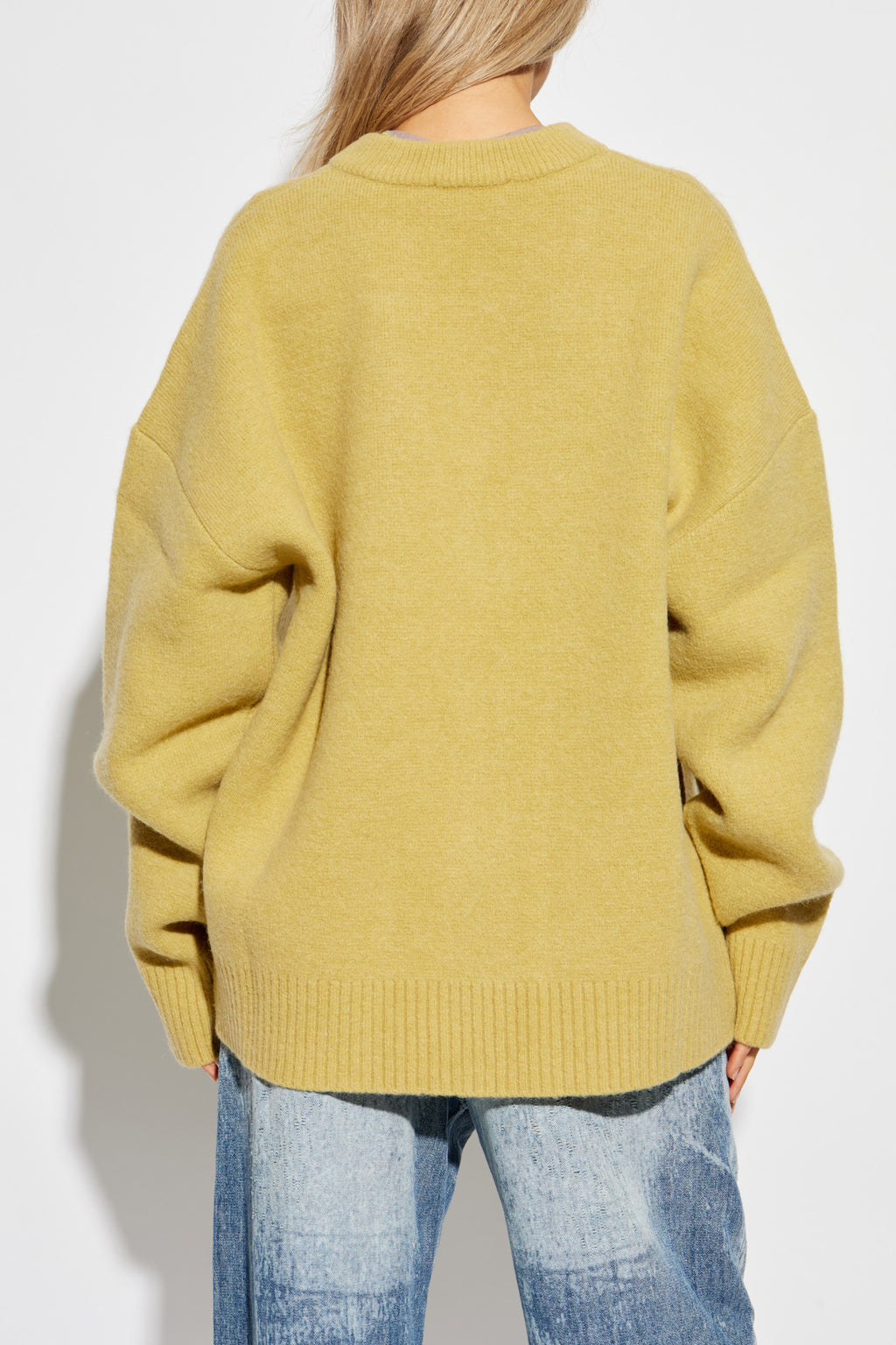 Ami Alexandre Mattiussi Green Cardigan With Logo