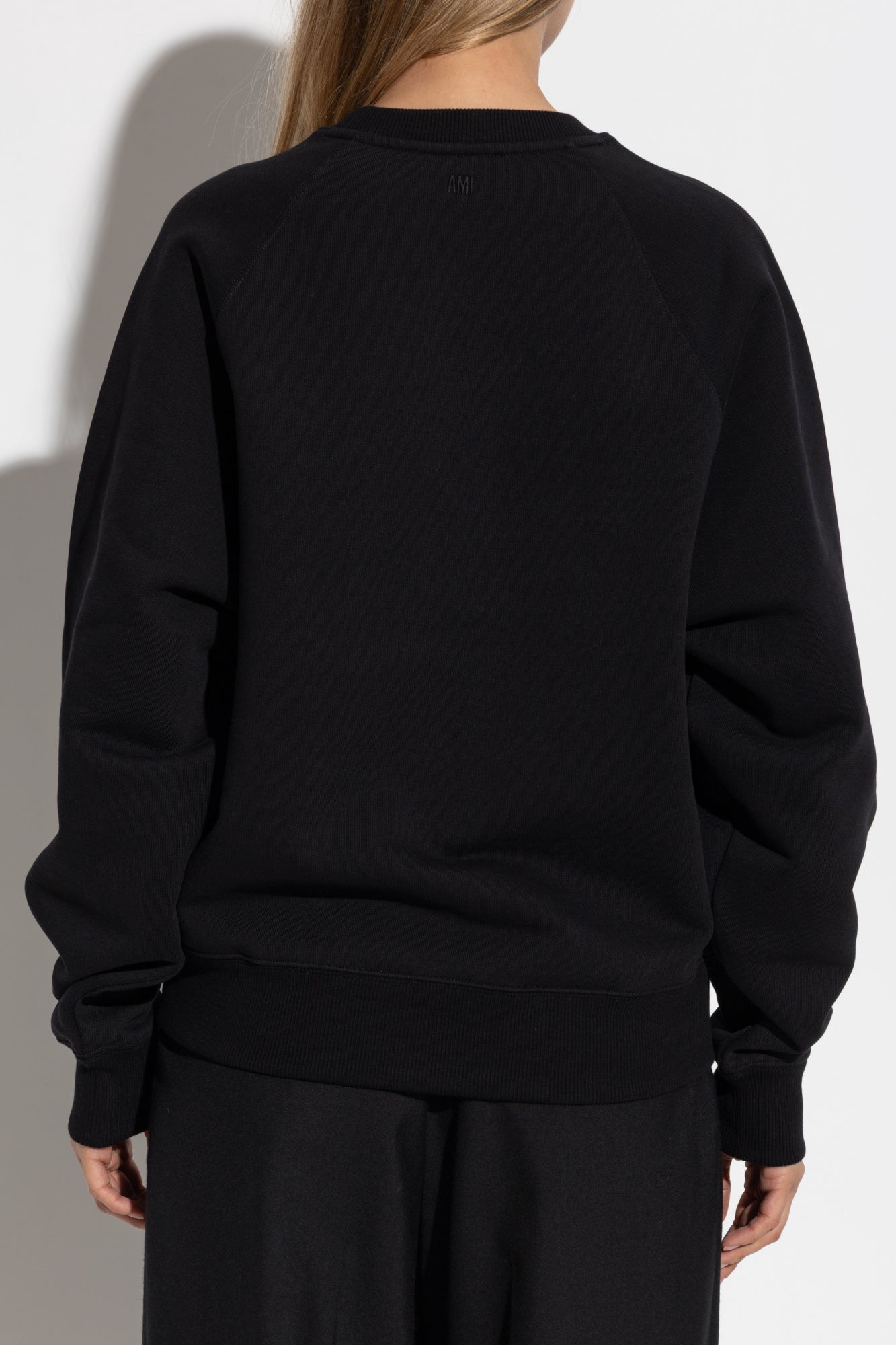 Ami Alexandre Mattiussi Black Sweatshirt With Logo