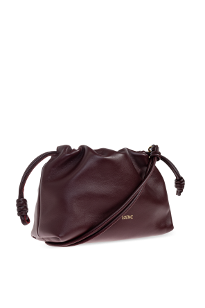 Loewe Burgundy Shoulder Bag "Flamenco Medium"
