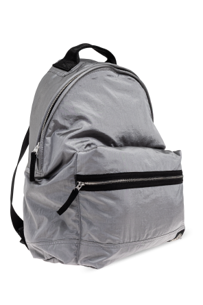 Stone Island Grey Backpack With Logo