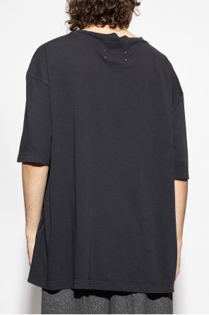 Maison Margiela Black T-Shirt With Logo
