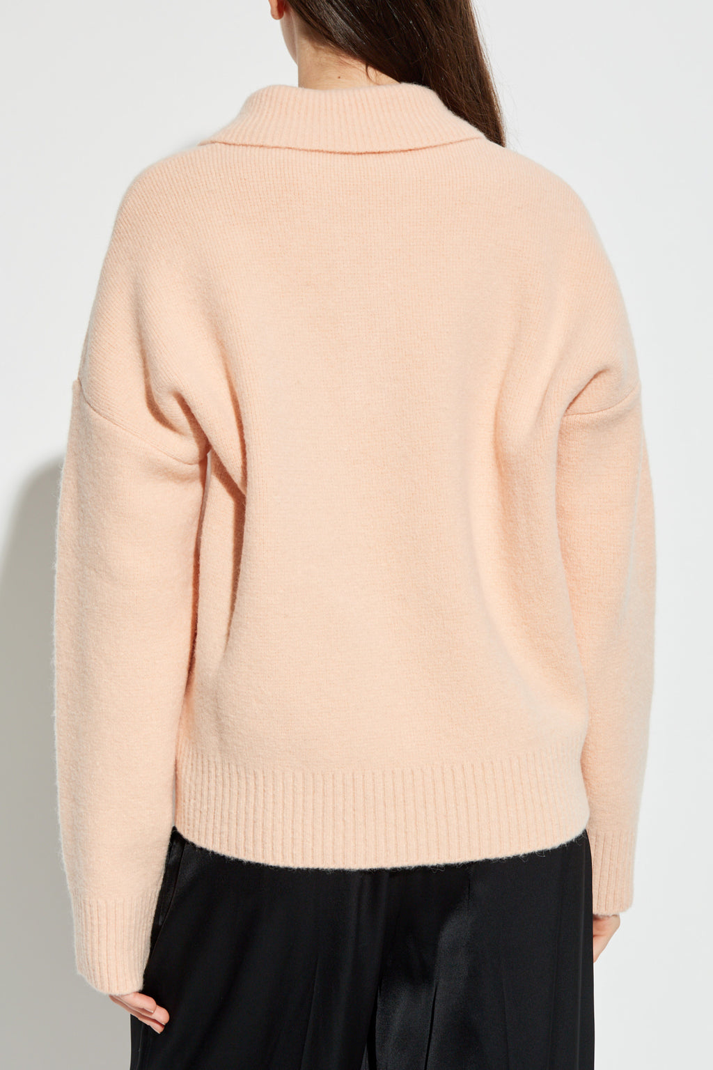 Ami Alexandre Mattiussi Pink Polo Sweater With Logo