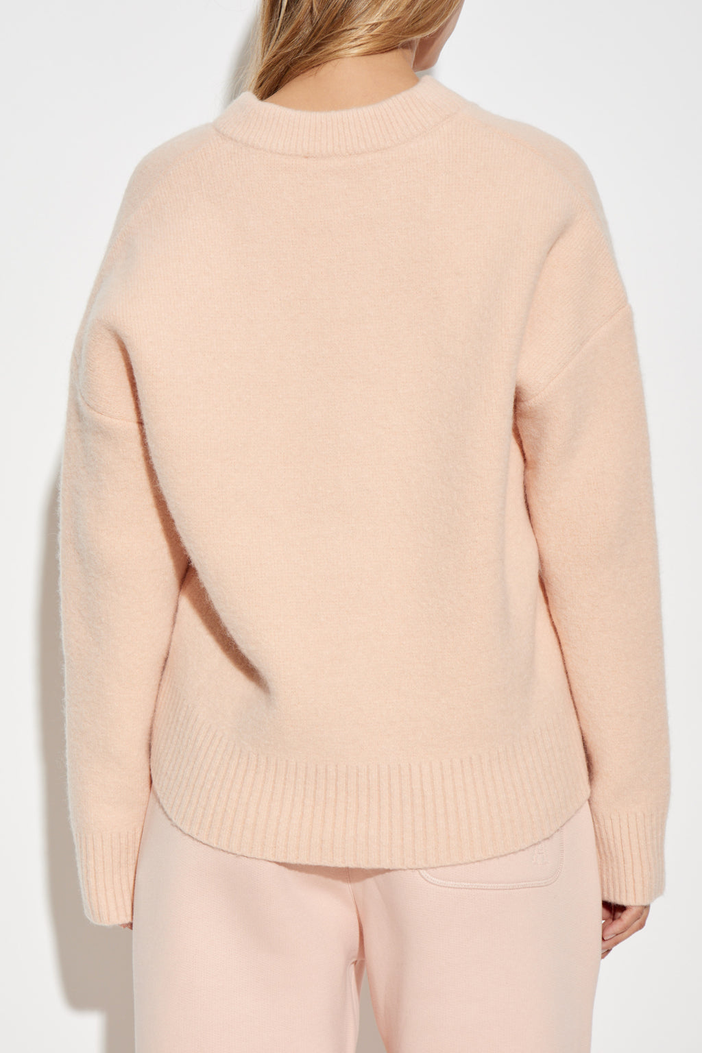 Ami Alexandre Mattiussi Pink Cardigan With Logo