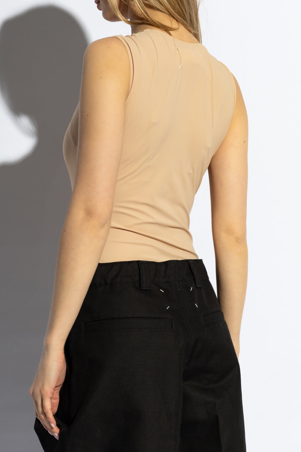 Maison Margiela Beige Sleeveless Bodysuit