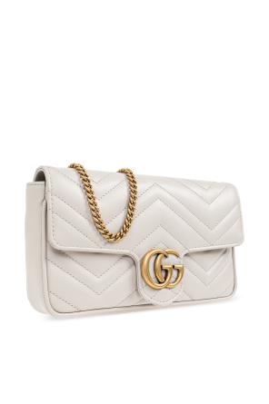 Gucci Cream Shoulder Bag GG Marmont 2.0