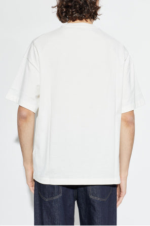 Jil Sander White T-Shirt With Printed Logo