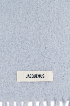 Jacquemus Light Blue Scarf With Logo