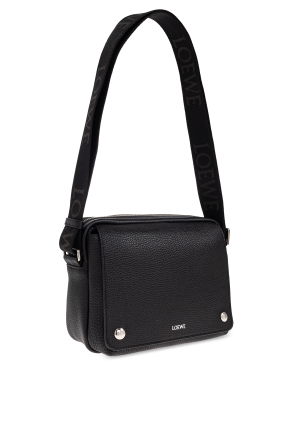 Loewe Black Shoulder Bag "Pebble Medium"