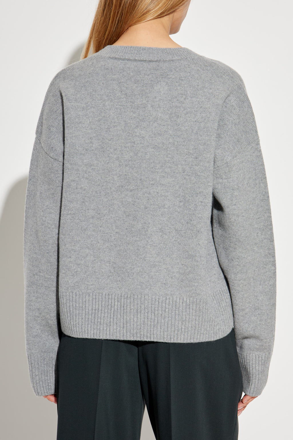 Ami Alexandre Mattiussi Grey Sweater With Logo