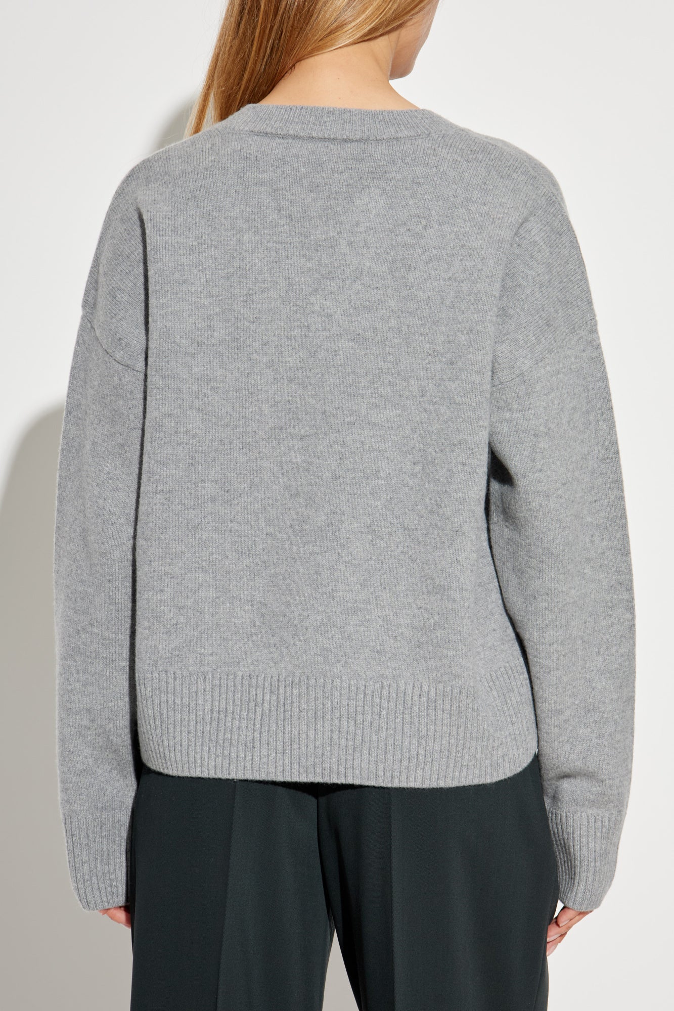 Ami Alexandre Mattiussi Grey Sweater With Logo