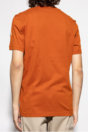 Moncler Orange T-Shirt With Logo
