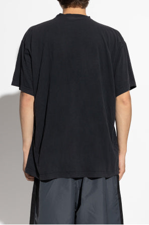 Balenciaga Black T-Shirt With Logo
