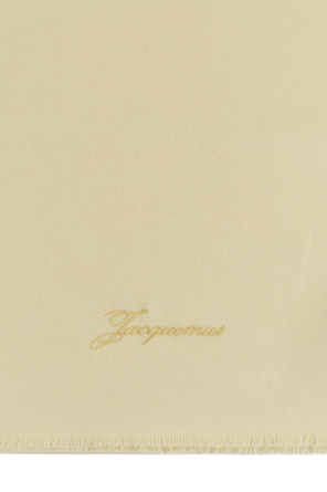 Jacquemus Yellow Scarf With Logo