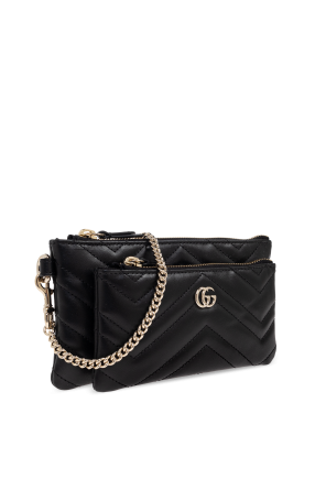 Gucci Black Clutch Bag "GG Marmont 2.0 Small"