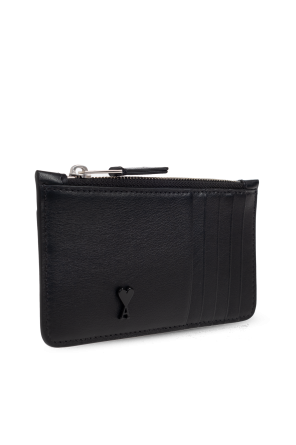 Ami Alexandre Mattiussi Black Leather Card Holder