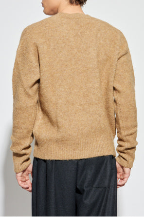 Ami Alexandre Mattiussi Beige Crew Neck Sweater