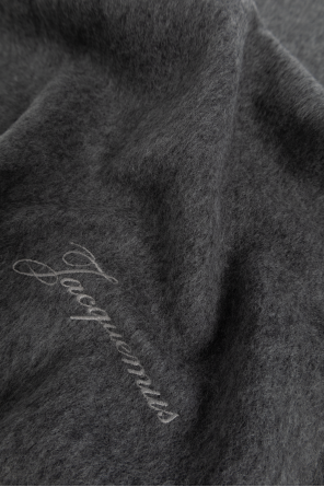 Jacquemus Grey Scarf With Logo