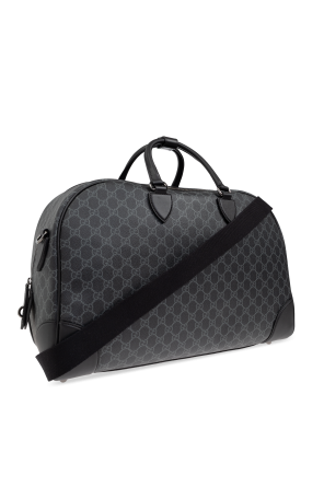 Gucci Black Carry-On Bag Emblem Medium