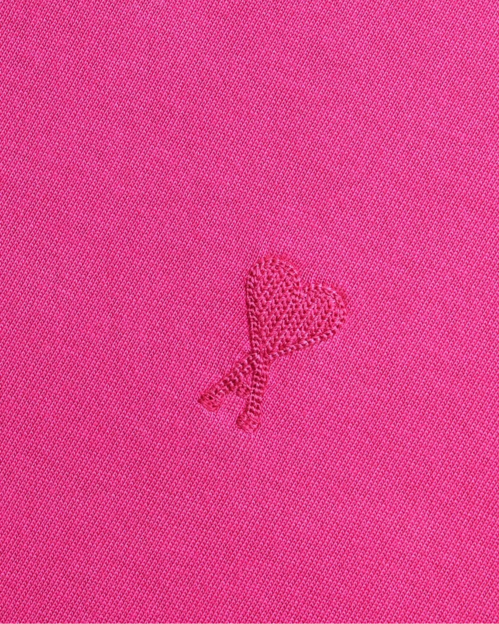 Ami Paris Футболка з монограмою Ami de Coeur UTS012726 fuchsia pink
