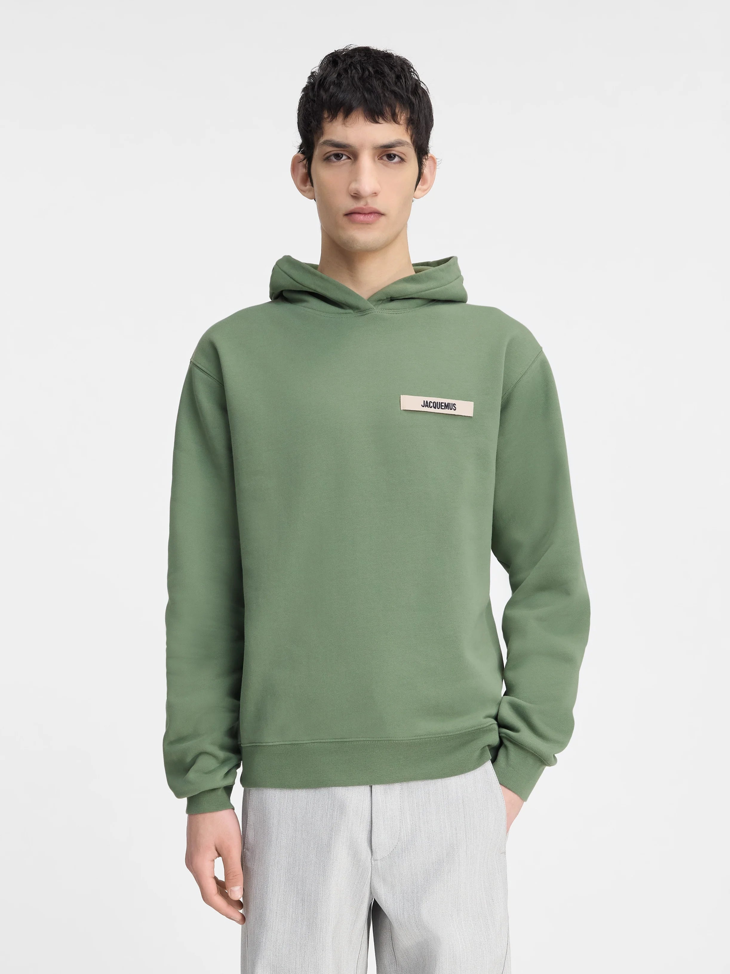Jacquemus Худі зелений Gros Grain 245JS247-2036-512