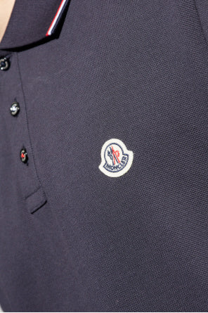 Moncler Navy Blue Polo With Logo