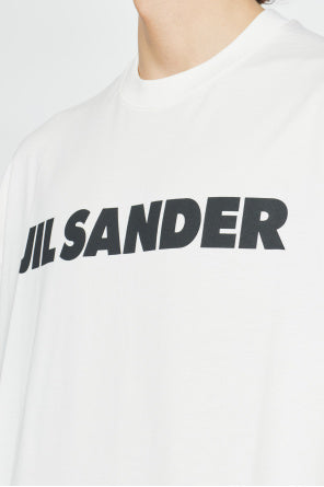 Jil Sander White T-Shirt With Printed Logo