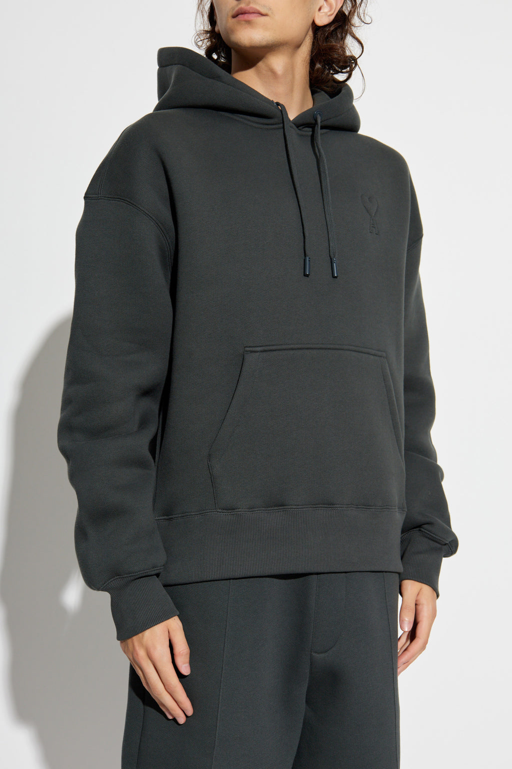 Ami Alexandre Mattiussi Grey Sweatshirt With Logo