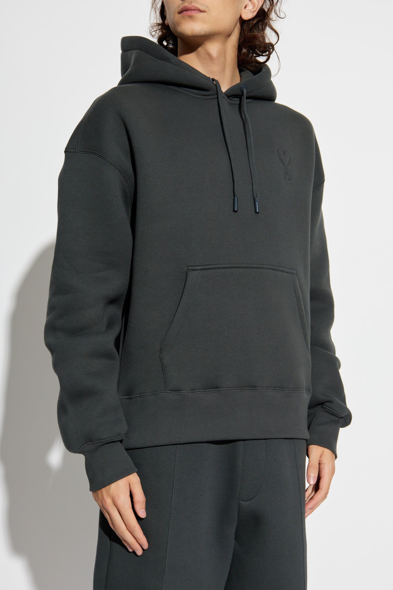 Ami Alexandre Mattiussi Grey Sweatshirt With Logo