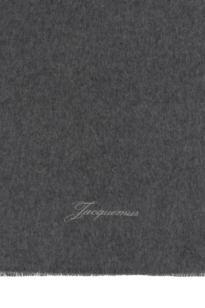 Jacquemus Grey Scarf With Logo