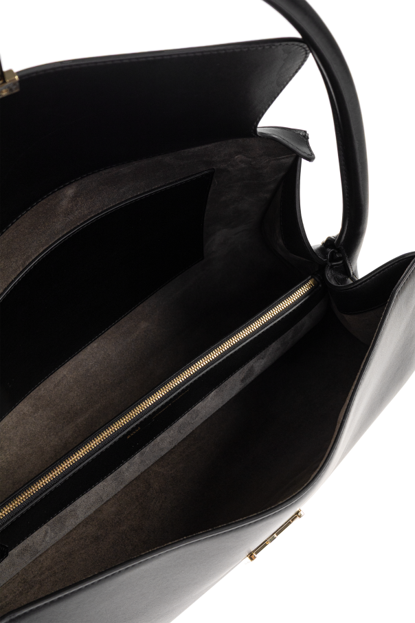 Ami Alexandre Mattiussi Black Leather Shoulder Bag