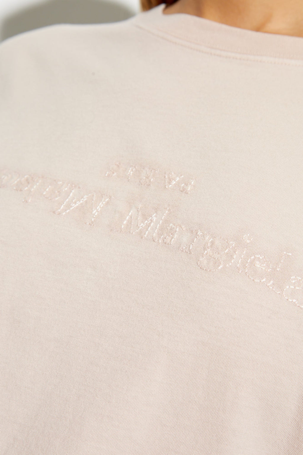 Maison Margiela PINK T-shirt with logo S51GC0533 S20079-218