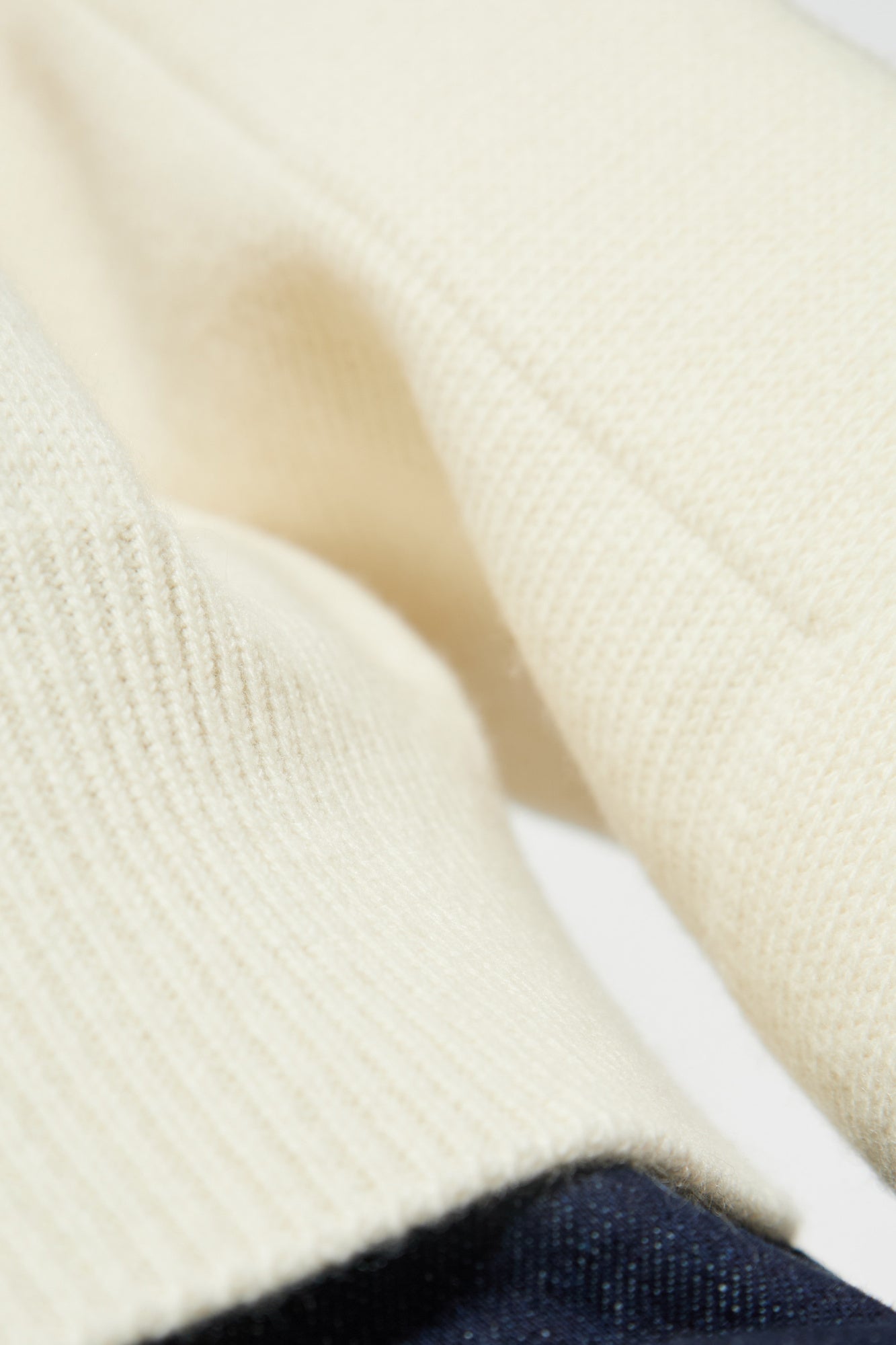 JIL SANDER Cream Wool Turtleneck