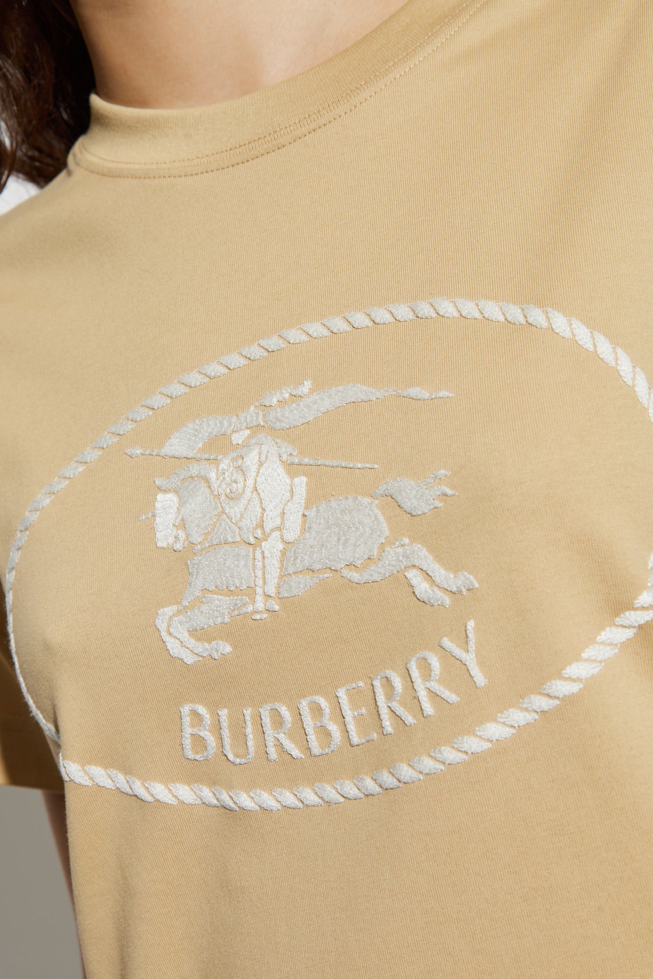 Burberry Beige T-shirt With Logo