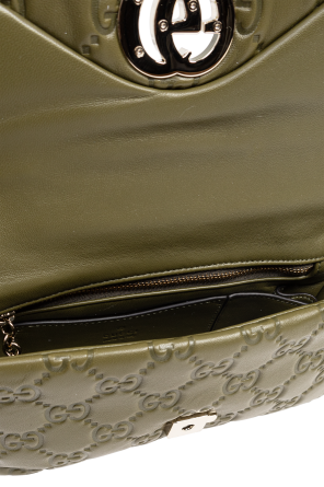 Gucci Green Handbag GG Milano Mini