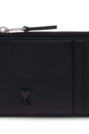 Ami Alexandre Mattiussi Black Leather Card Holder