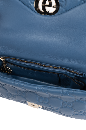 Gucci Blue Handbag GG Milano Small