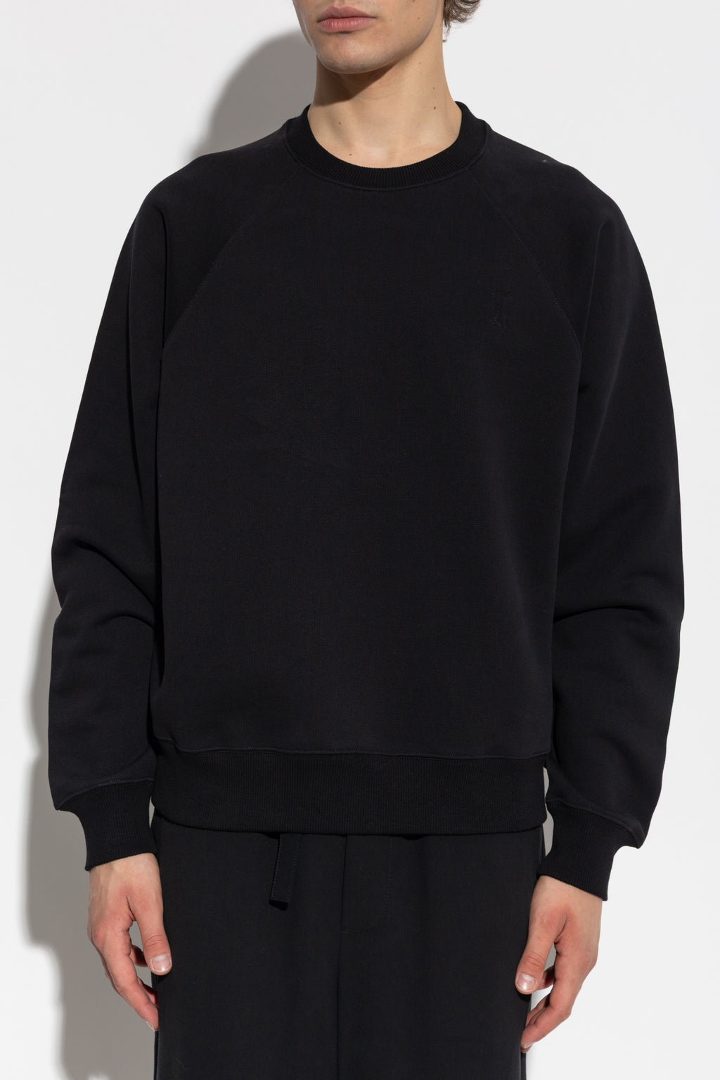 Ami Alexandre Mattiussi Black Sweatshirt With Logo