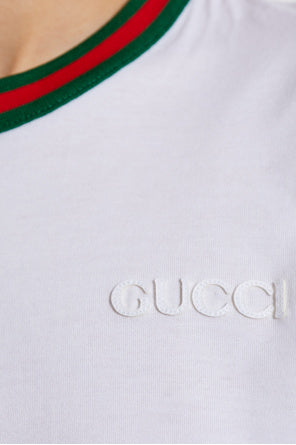 Gucci White T-shirt With Logo