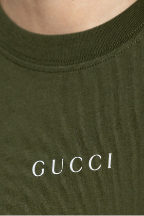 Gucci Green T-shirt With Logo