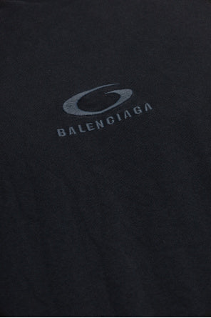 Balenciaga Black T-Shirt With Logo